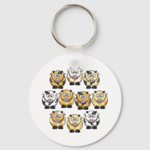 10 ko små Keychain Nyckelring