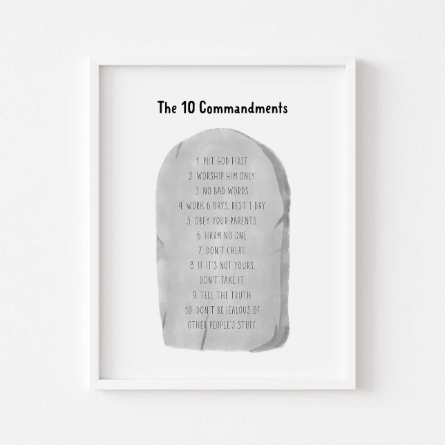 10-kommandot poster (Skapare uppladdad)
