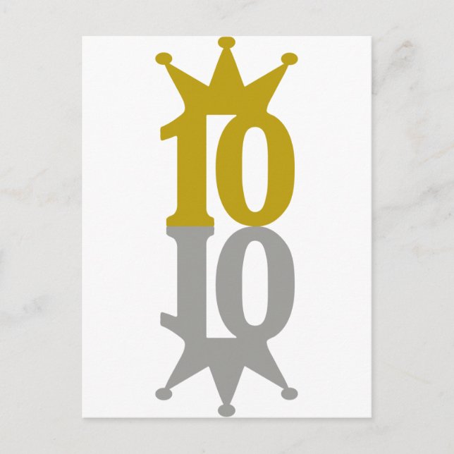 10-Krona-reflektion Vykort (Framsida)