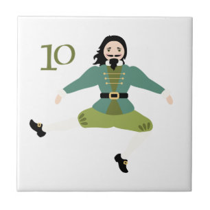 10 Leaping Lords Kakelplatta