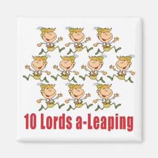 10 Lords A-Leaping Magnet