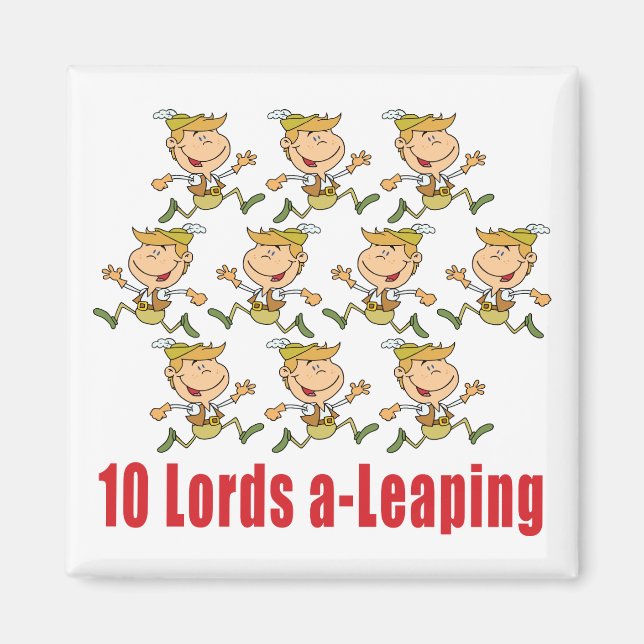 10 Lords A-Leaping Magnet (Framsidan)