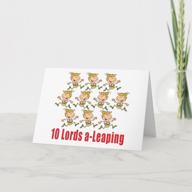 10 Lords en-Hoppa Kort (Framsida)