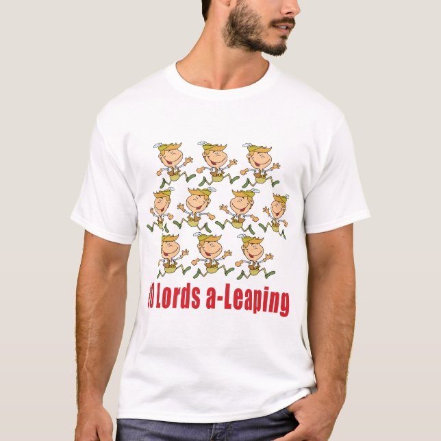10 Lords en-Hoppa Skjorta T Shirt (Framsida)