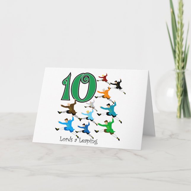 10 Lords Hoppa Helgkort (Framsida)