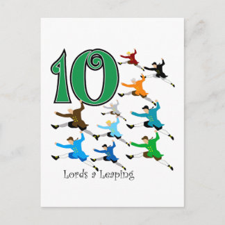 10 Lords Hoppa Vykort