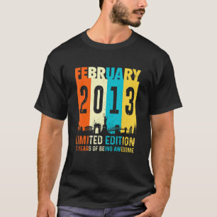 10 mars 2013 10:e födelsedagen t shirt