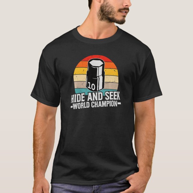 10 mm sockel Gömmer och söker världsmästerskap T Shirt (Framsida)