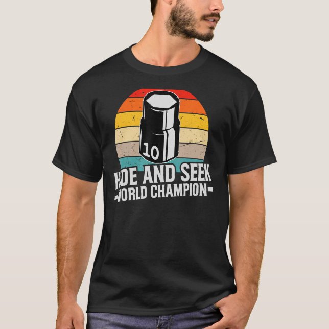 10 mm sockel Gömmer och söker världsmästerskap T Shirt (Framsida)
