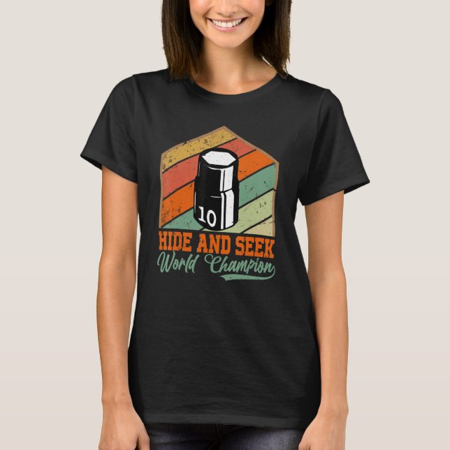 10 mm sockel Gömmer och söker världsmästerskap T Shirt (Framsida)