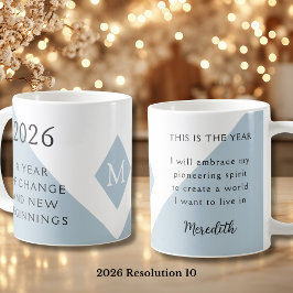 10. Nyårsresolution för 2026 År för förändring Kaffemugg