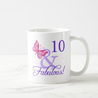 10 och födelsedag kaffemugg