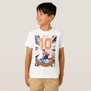10 och Obestoppbara Pojkars Födelsedag T Shirt