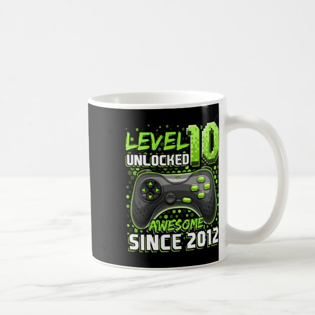 10 Olåst Fantastisk 2012-videospel 10:e födelsedag Kaffemugg (Höger)
