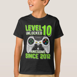 10 Olåst Fantastisk 2012-videospel 10:e födelsedag T Shirt