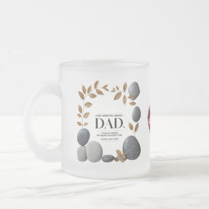 10 oz Frosted Glass Mugg - Elegant Gift for Far
