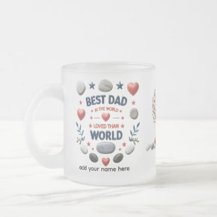 10 oz Frosted Glass Personlig mugg