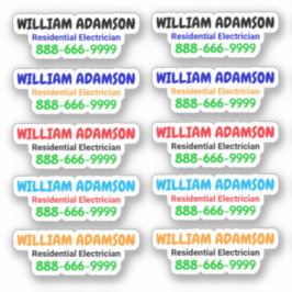 10 pcs - Ringknappar för säljfrämjande elektrisk k Klistermärken