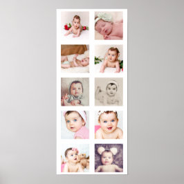 10 Personlig för fotokollage-Anpassningsbar Poster