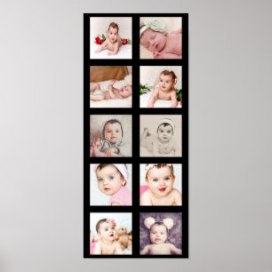 10 Personlig för fotokollage-Anpassningsbar Poster