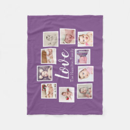 10 Personlig för fotokollage Fleecefilt