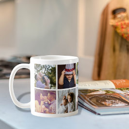 10 Personlig för Photo Collage DIY-Roligt Kaffemugg