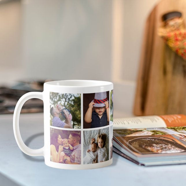 10 Personlig för Photo Collage DIY-Roligt Kaffemugg (Skapare uppladdad)