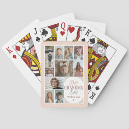 10 Photo Collage Best Grandma nånsin Casinokort