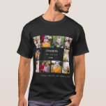 10 Photo Collage Grandpa We Kärlek You Black Lapto T Shirt<br><div class="desc">Tio fotokollage morfar vi Kärlek dig. Namn. Svart bakgrund. T-shirt.</div>