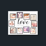 10 Photo Collage Kärlek-familjen Canvastryck<br><div class="desc">10 fotomallar som du skapar personlig wall art - Kanvastryck från Ricaso - lägg till egna foton och texter på den här underbara arbetsytan</div>