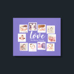 10 Photo Collage Kärlek-familjen Canvastryck<br><div class="desc">anpassningsbar gjord av 10 fotomallar skapat av dig personlig wall art - Kanvastryck från Ricaso - lägg till egna foton och texter på den här underbara arbetsytan</div>