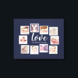 10 Photo Collage Kärlek-familjen Canvastryck<br><div class="desc">anpassningsbar gjord av 10 fotomallar skapat av dig personlig wall art - Kanvastryck från Ricaso - lägg till egna foton och texter på den här underbara arbetsytan</div>