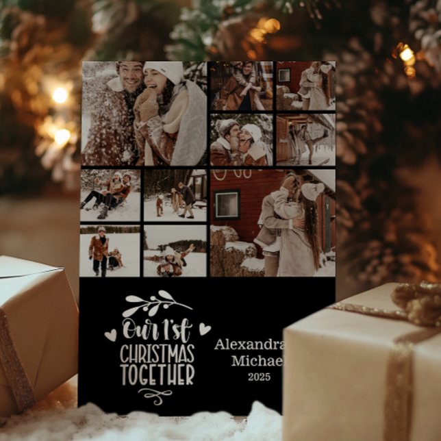 10 Photo Minimalist First jul Tillsammans Julkort (Skapare uppladdad)