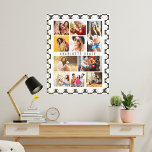 10 Photo Modern Groovy Daisy Flower Snyggt Namn Canvastryck<br><div class="desc">10 Photo Modern Groovy Daisy Flower Snyggt Canvas Art har tio av bildernas favoriter för att du enkelt och snabbt ska kunna lägga till din egen fotokollage. Anpassa med ditt namn och omgiven av en daisy och schackbräda mönster. Gör en perfekt till jul, födelsedagar, Mors dag, Fars dag. systrar, bästa...</div>