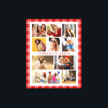 10 Photo Modern Trendig Red Pput Snyggt Namn Canvastryck<br><div class="desc">10 Photo Modern Trendig Red Pput Snyggt Namn Kanvastryck Wall Art har tio av ditt favoritprogram bilder för att du snabbt och enkelt ska kunna lägga till ditt eget fotokollage. Anpassa med ditt namn och omgiven av en rödpläterad mönster. Gör en perfekt till jul, födelsedagar, Mors dag, systrar, bästa vänner...</div>