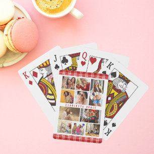 10 Photo Modern Trendig Red Pput Snyggt Namn Casinokort