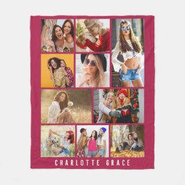 10 Photo Simple Modern Minimal Maron Chic Namn Fleecefilt