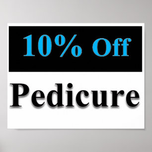 10 % Poster projektionsyta av pedikyr