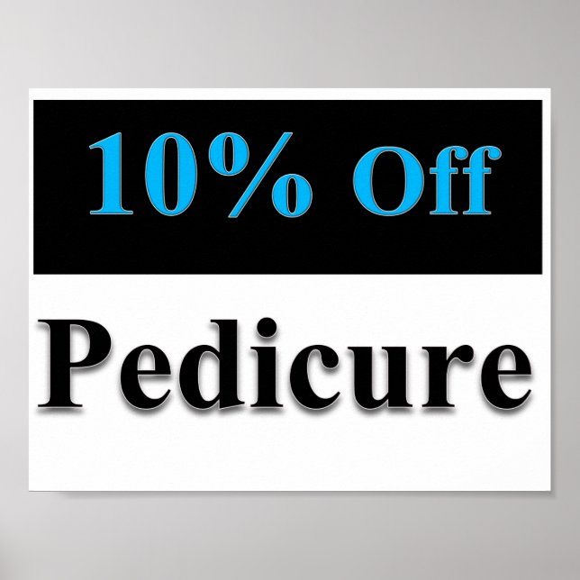 10 % Poster projektionsyta av pedikyr (Framsidan)