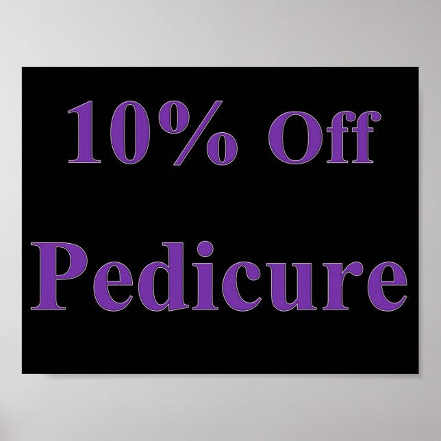 10% rabatt på Pedicure Affisch Matt (Framsidan)