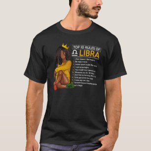 10 Regler av Libra Zodiac Sign Horoscope Birthd T Shirt