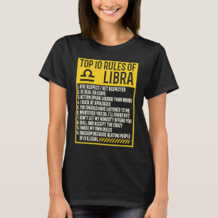 10 Regler Libra Horoscope Birthday 2 T Shirt