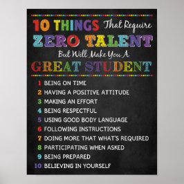 10 Sak för att vara en underbar Student-klassrumsP Poster