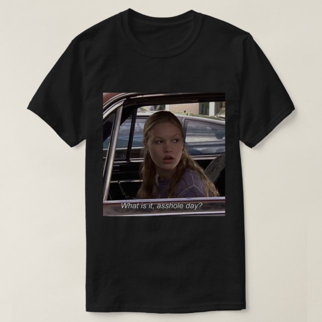 10 sak jag hatar om dig för fotografisk utskrift t shirt (Design framsida)