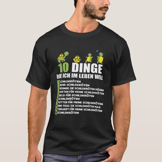 10 Sak jag vill ha i Liv Replica Tortoise T Shirt (Framsida)