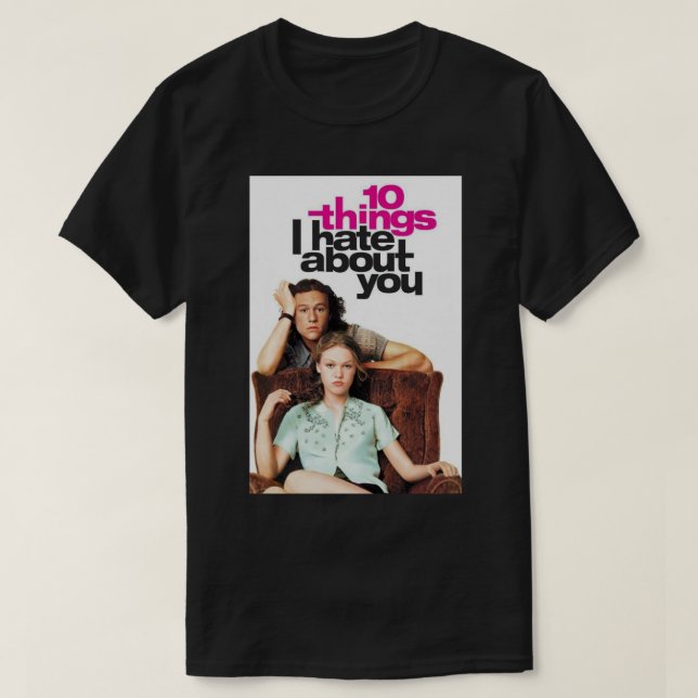 10 Sak om att du poster Art Print T Shirt (Design framsida)