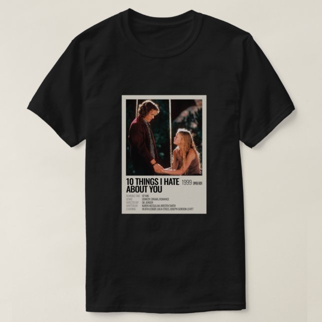 10 Sak om att du poster film T Shirt (Design framsida)