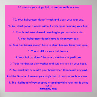 10 skäl till att din hundar kostar mer än du... poster