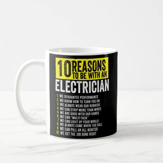 10 Skäl till att vara hos elhandlare Kaffemugg (Vänster)