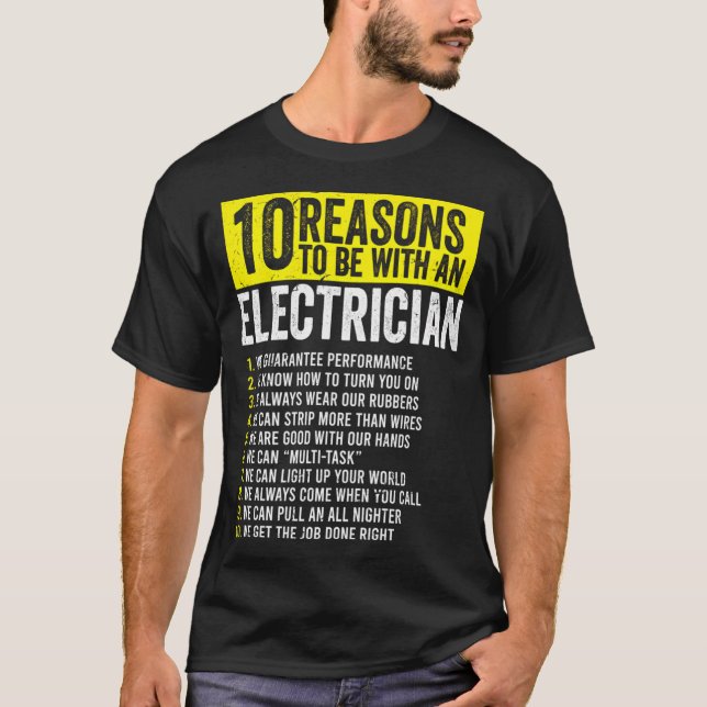 10 Skäl till att vara hos elhandlare T Shirt (Framsida)